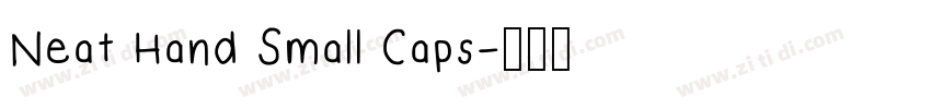 Neat Hand Small Caps字体转换